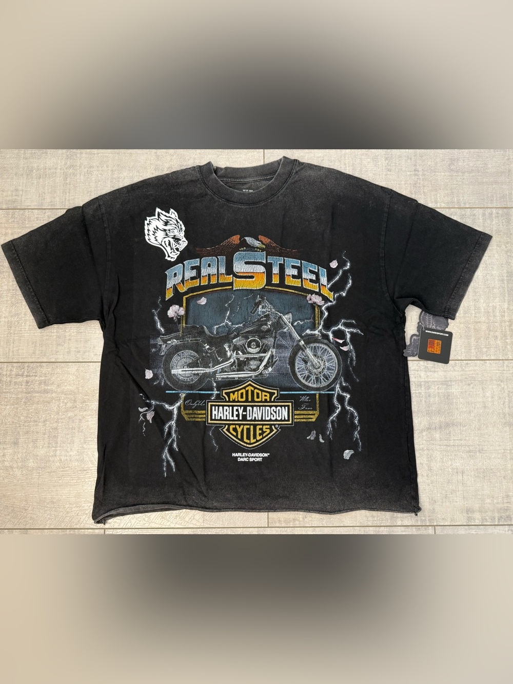 NWT Darc Sport X Harley Davidson Real Steel Premium Tee Black XL